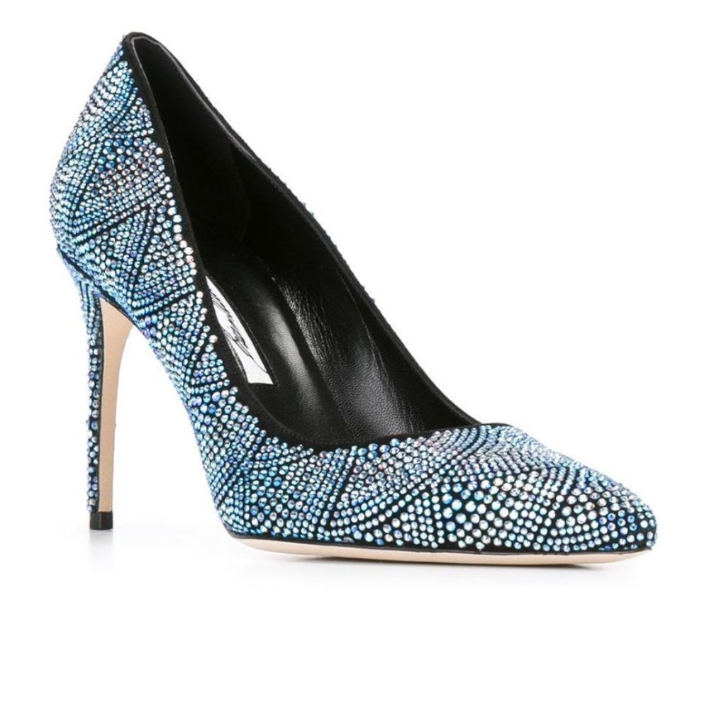 Brian Atwood crystal pumps. Size 37. Never worn
